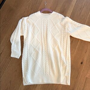 Francesca's Collections Ivory Knit Sweater